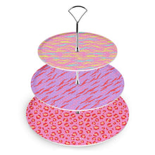 Load image into Gallery viewer, Animal Print 3-Tier Cake Stand
