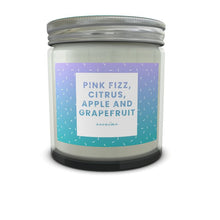 Load image into Gallery viewer, Vegan Pink Fizz, Citrus, Apple and Grapefruit Candle Jar
