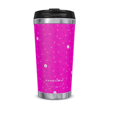 Load image into Gallery viewer, Neonimo Sprinkles Raspberry Thermal Travel Mug
