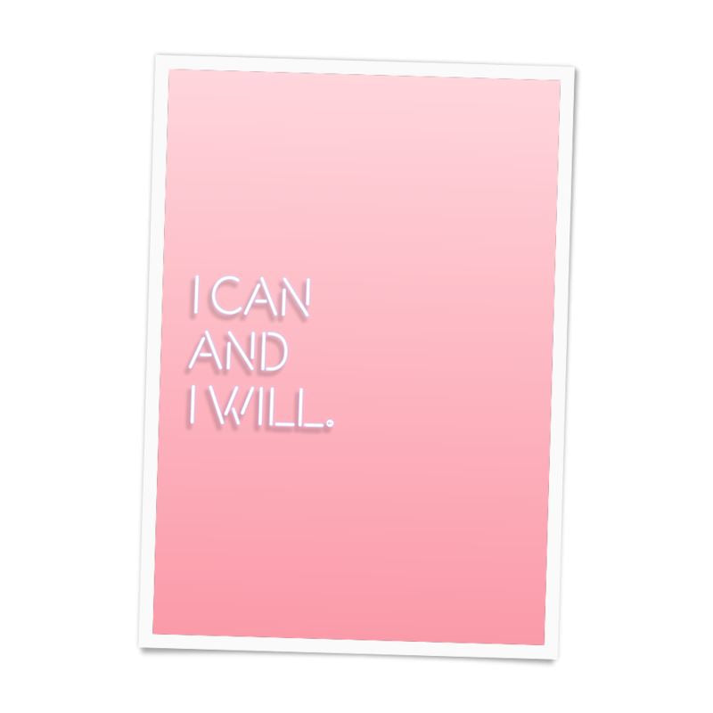 I Can And I Will Poster