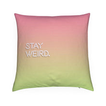 Load image into Gallery viewer, Stay Weird / Rise And Slay Reversible Cushion
