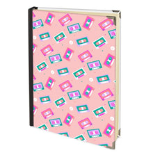 Load image into Gallery viewer, Cassette Tapes Bubblegum Handbound Journal
