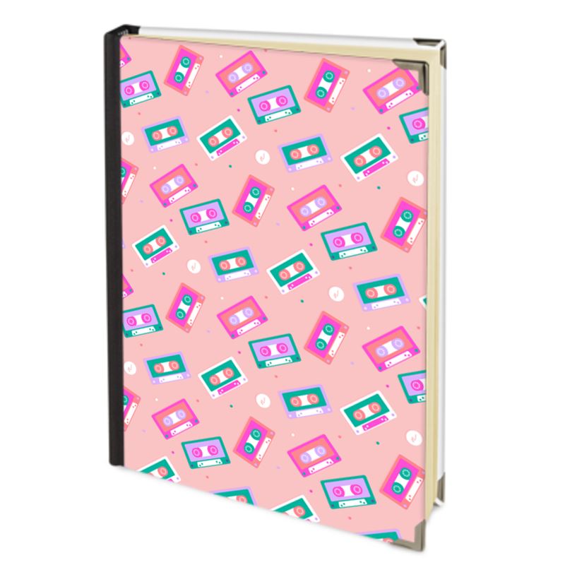 Cassette Tapes Bubblegum Handbound Journal