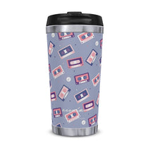 Load image into Gallery viewer, Cassette Tapes Winegum Thermal Travel Mug
