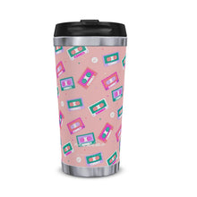 Load image into Gallery viewer, Cassette Tapes Bubblegum Thermal Travel Mug
