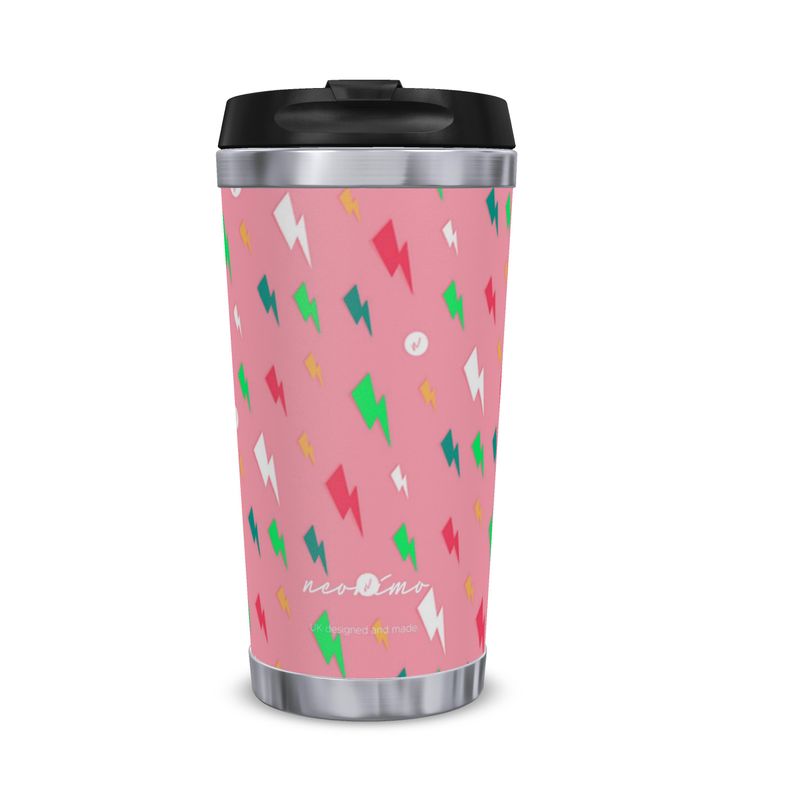 Bowie Bolts Berry Thermal Travel Mug
