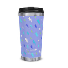 Load image into Gallery viewer, Bowie Bolts Currant Thermal Travel Mug
