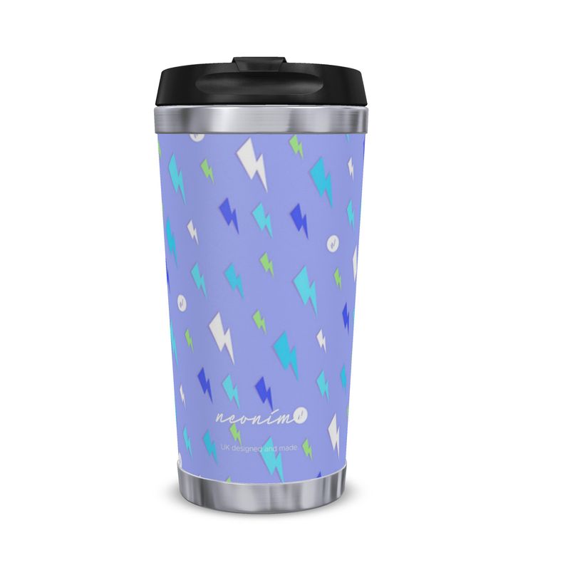 Bowie Bolts Currant Thermal Travel Mug