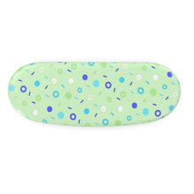 Load image into Gallery viewer, Memphis Sprinkles Kiwi Hard Glasses Case
