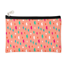 Load image into Gallery viewer, Bowie Bolts Peach Zipper Pouch
