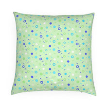 Load image into Gallery viewer, Memphis Sprinkles Kiwi / Strawberry Reversible Cushion
