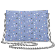Load image into Gallery viewer, Triangle Geometric Powder Leather Crossbody/Clutch Bag
