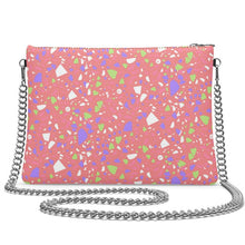Load image into Gallery viewer, Terrazzo Coral Leather Crossbody/Clutch Bag
