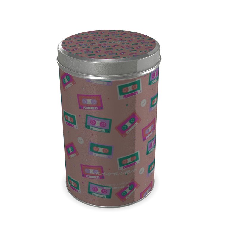 Cassette Tapes Bubblegum Storage Tin