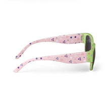 Load image into Gallery viewer, Triangle Geometric Lime / Blush Unisex Sunglasses

