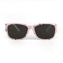 Load image into Gallery viewer, Triangle Geometric Blush / Lime Unisex Sunglasses
