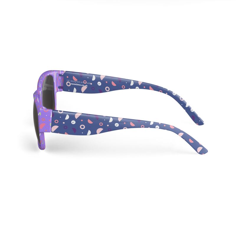 Crescent Geometric Lilac / Ravine Unisex Sunglasses