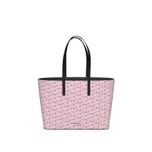 Load image into Gallery viewer, Triangle Geometric Blush Leather Tote Bag
