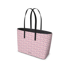 Load image into Gallery viewer, Triangle Geometric Blush Leather Tote Bag
