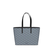 Load image into Gallery viewer, Crescent Geometric Gravel Leather Tote Bag
