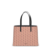 Load image into Gallery viewer, Crescent Geometric Pop Leather Tote Bag
