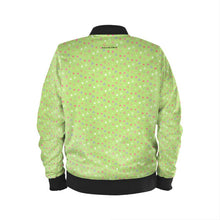 Load image into Gallery viewer, Triangle Geometric Lime Men&#39;s Bomber Jacket
