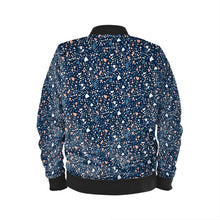 Load image into Gallery viewer, Terrazzo Midnight Women&#39;s Bomber Jacket
