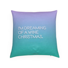 Load image into Gallery viewer, I&#39;m Dreaming Of A Wine Christmas Reversible Cushion
