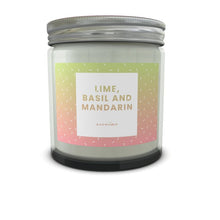 Load image into Gallery viewer, Vegan Lime, Basil and Mandarin Candle Jar

