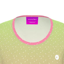 Load image into Gallery viewer, Women&#39;s Recycled Long Sleeve Fitted T-shirt Electric Pink Ombré
