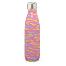 Load image into Gallery viewer, Wild Cat Print Marshmallow Pink Thermal Bottle
