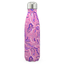 Load image into Gallery viewer, Squiggles Marshmallow Pink Thermal Bottle

