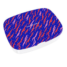 Load image into Gallery viewer, Tiger Print Deep Blue Lunchbox
