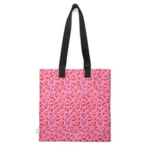 Load image into Gallery viewer, Leopard Print Reversible Organic Cotton Canvas Tote Bag
