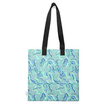 Load image into Gallery viewer, Squiggles Reversible Organic Cotton Canvas Tote Bag
