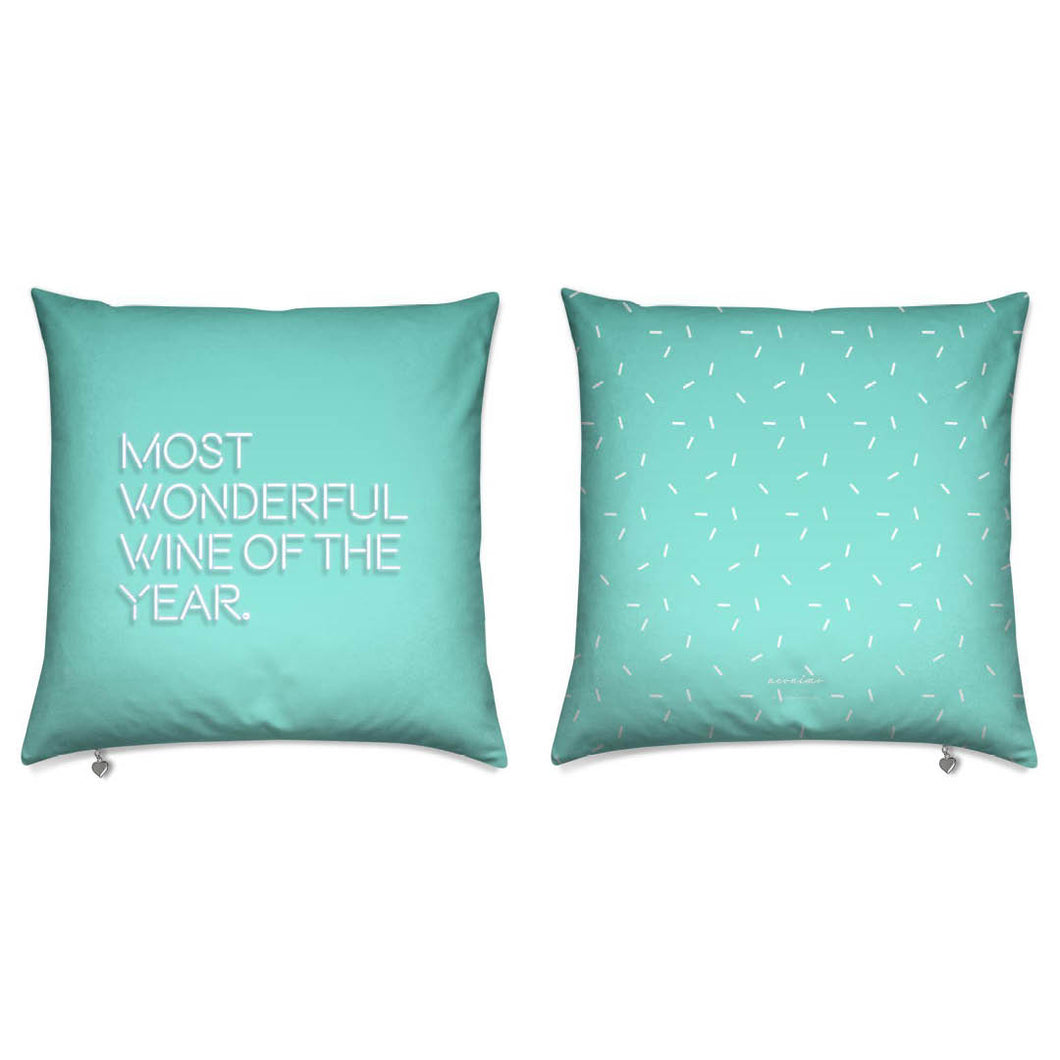 Most Wonderful Wine Of The Year Christmas Reversible Cushion