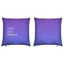 Load image into Gallery viewer, Tipsy And Bright Christmas Reversible Cushion
