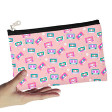 Load image into Gallery viewer, Cassette Tapes Bubblegum Zipper Pouch
