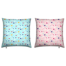 Load image into Gallery viewer, Memphis Sprinkles Peppermint / Strawberry Reversible Cushion
