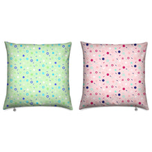 Load image into Gallery viewer, Memphis Sprinkles Kiwi / Strawberry Reversible Cushion
