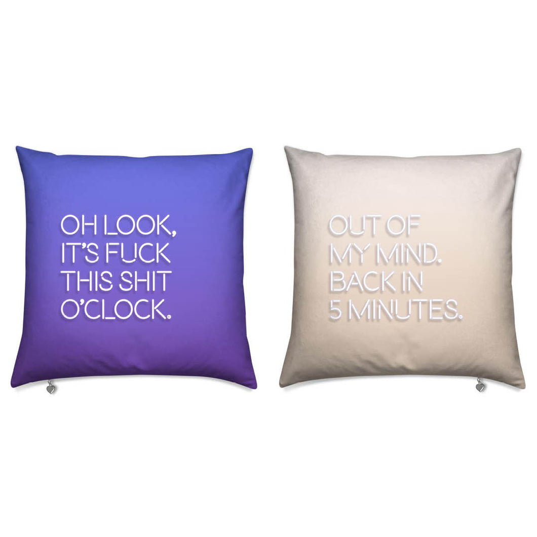 Oh Look FTS / Out Of My Mind Reversible Cushion