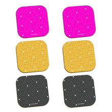 Load image into Gallery viewer, Neonimo Sprinkles Glossy Coasters Multi Design 6-Pack
