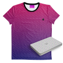 Load image into Gallery viewer, Unisex Recycled T-shirt Neon Purple Ombré With Gift Box
